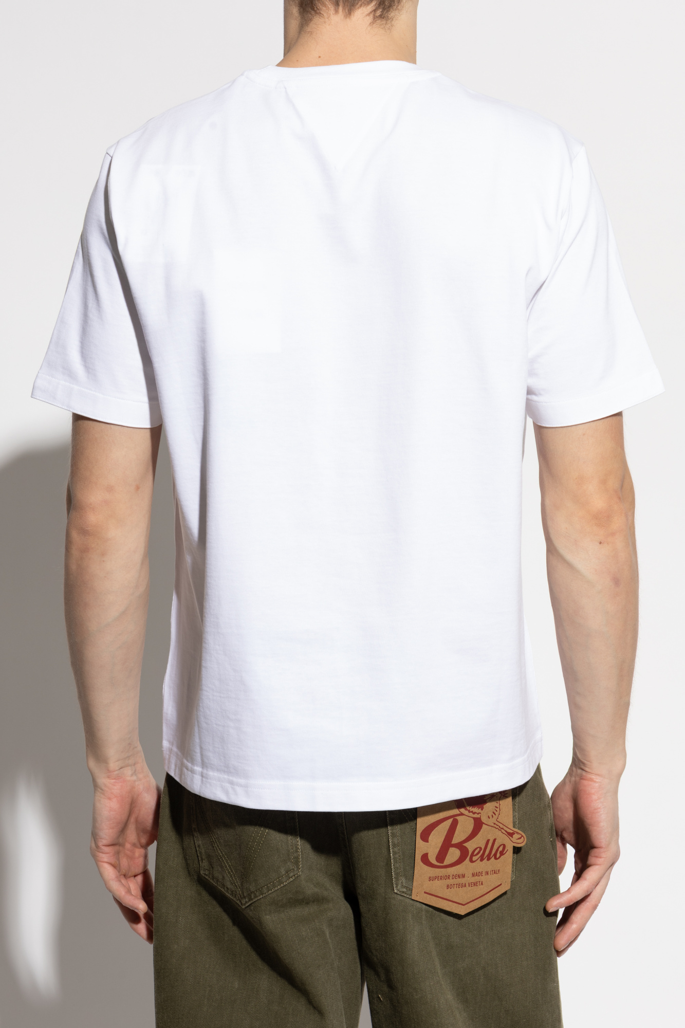 BOTTEGA VENETA 刺繍Tシャツ Bottega Veneta - Printed leather T-shirt Bottega Veneta